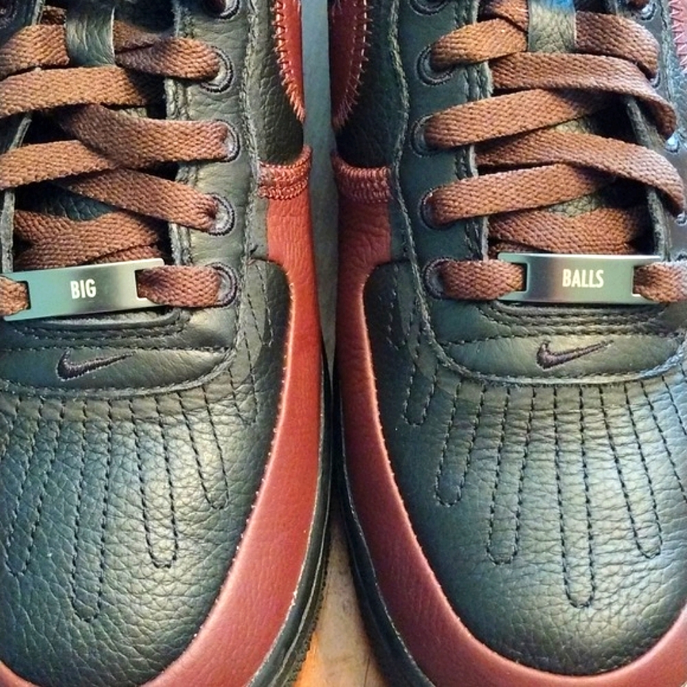 Nike Air Force 1 Low "Future Movement" Leather, Size 9, Black/Burgundy - Picture 3 of 11